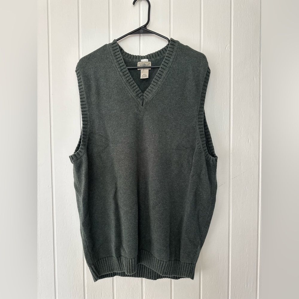 L.L. Bean Sweater Vest (Hunter Green) Size XL Tall